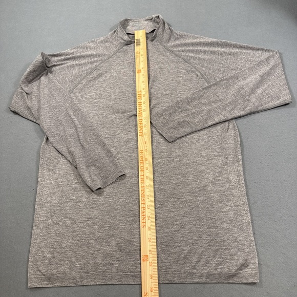 Lululemon Metal Vent Tech Pullover Men XL 1/4 Zip L/S Stretch LIGHT GRAY HAS TAG - Picture 5 of 9